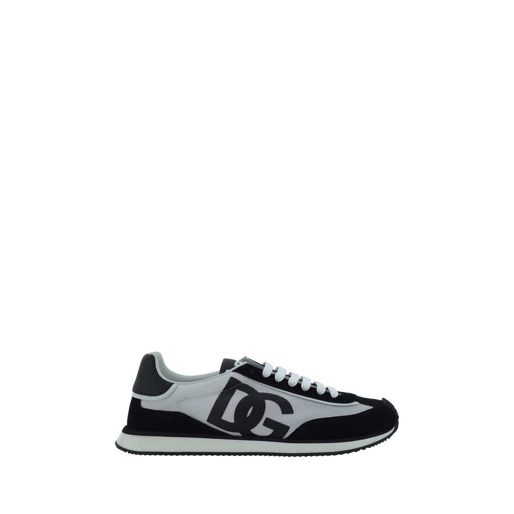 Dolce & Gabbana White Fabric Athletic Sneakers Dolce & Gabbana