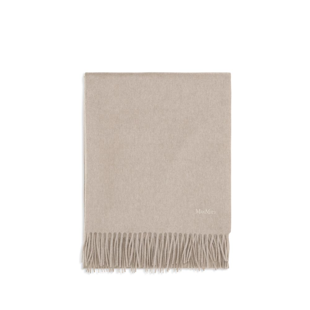 Max Mara Beige Cashmere Scarf Max Mara