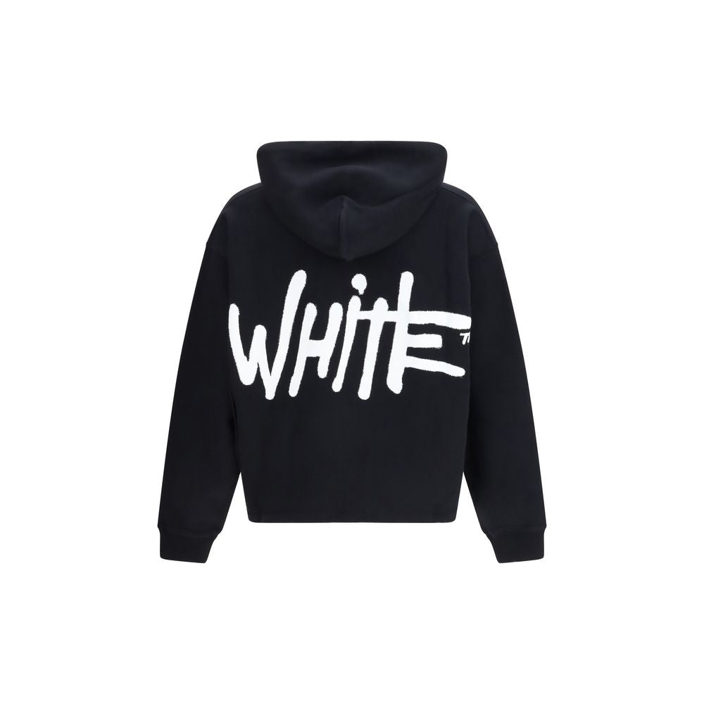 Off-White Black Cotton Sweatshirt Off-White