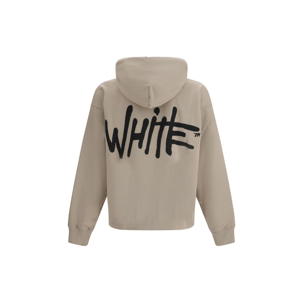 Off-White Beige Cotton Sweatshirt Off-White