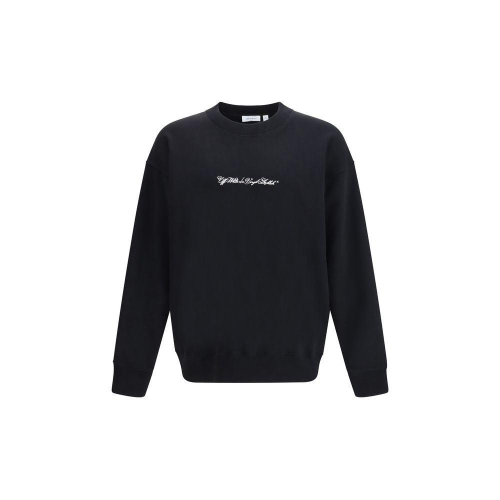 Off-White Black Cotton Sweatshirt Off-White