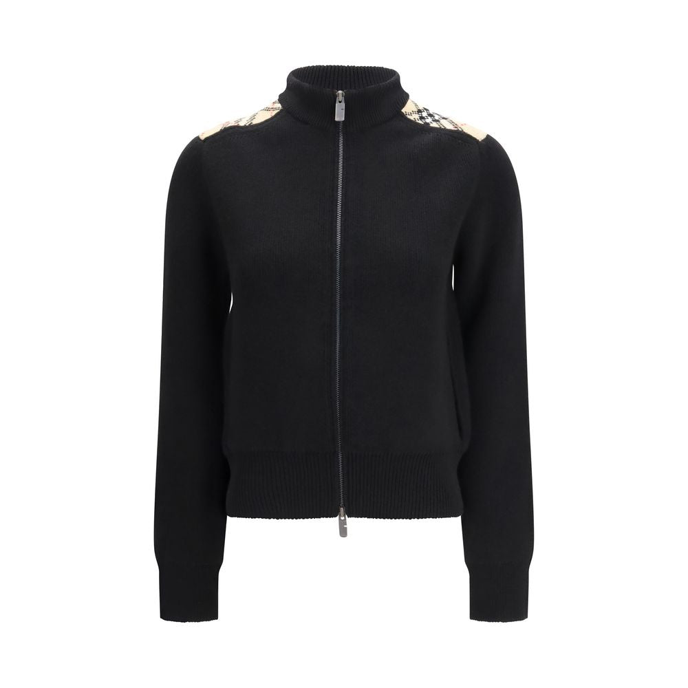 Burberry Black Wool Cardigan Burberry