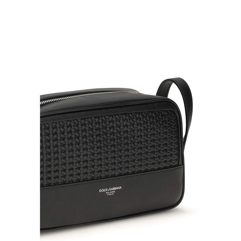Dolce & Gabbana Black Calf Leather Bos Taurus Accessories Dolce & Gabbana