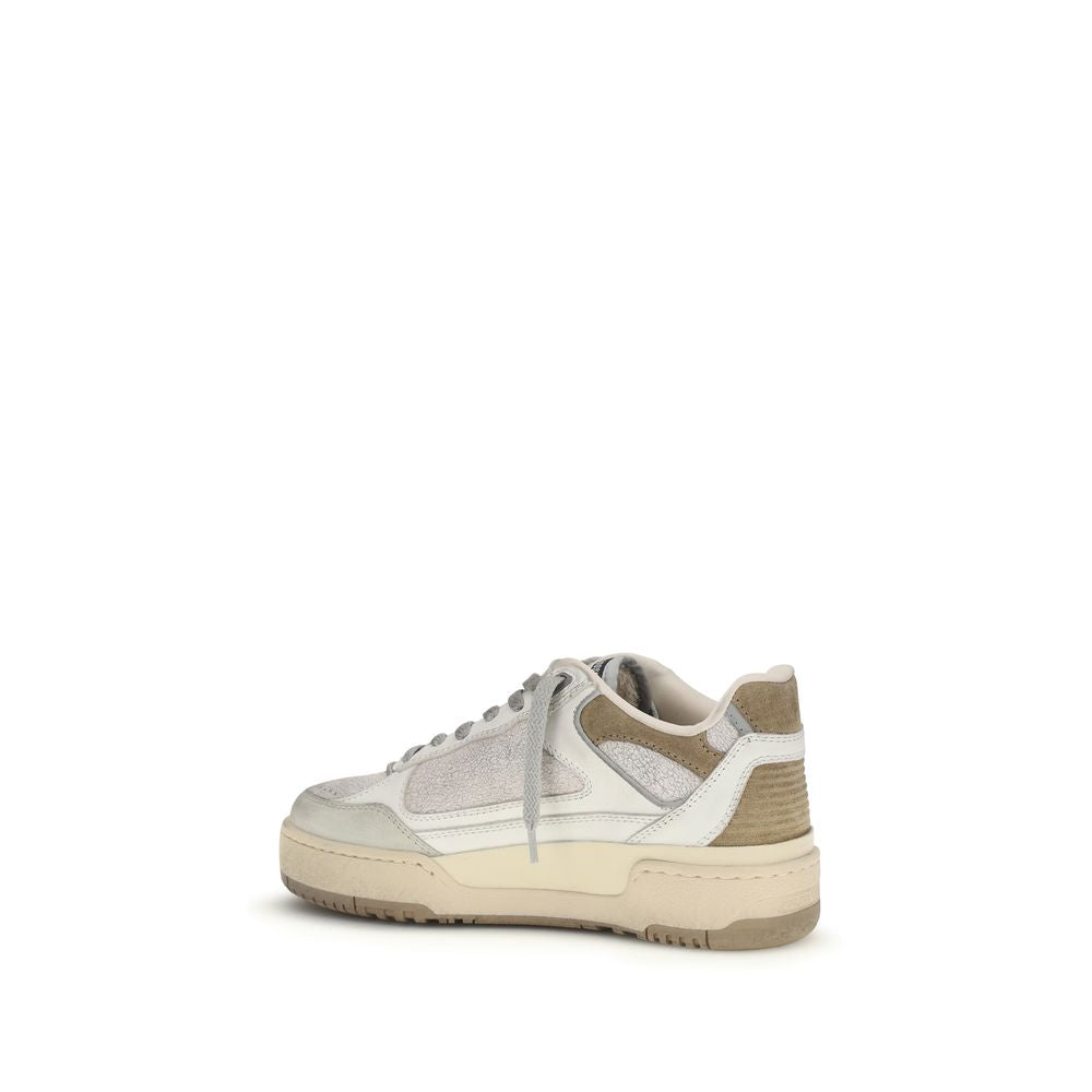 Golden Goose White Calf Leather Bos Taurus Chunky Sneakers Golden Goose