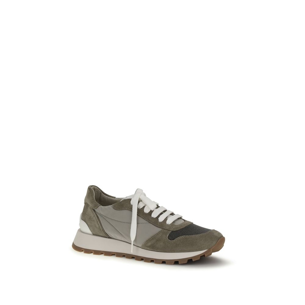 Brunello Cucinelli Bicolor Calf Leather Bos Taurus Athletic Sneakers Brunello Cucinelli