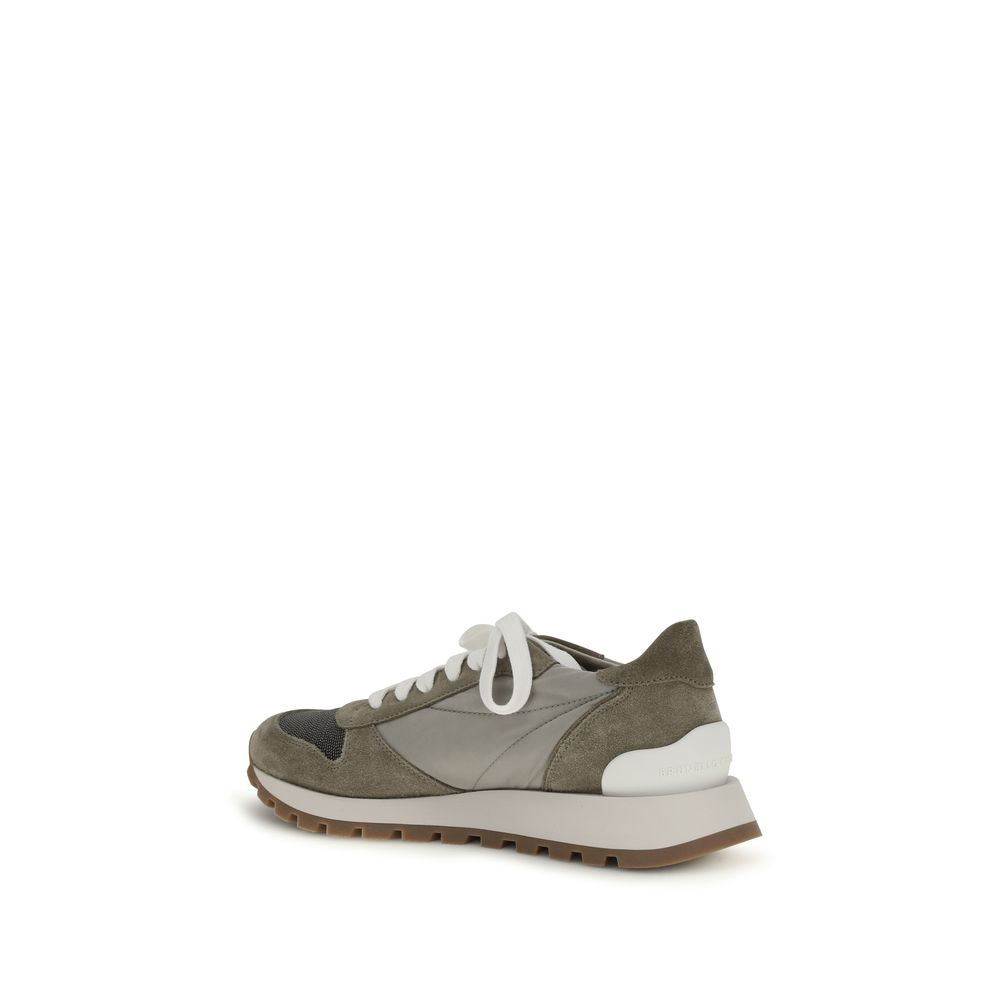 Brunello Cucinelli Bicolor Calf Leather Bos Taurus Athletic Sneakers Brunello Cucinelli