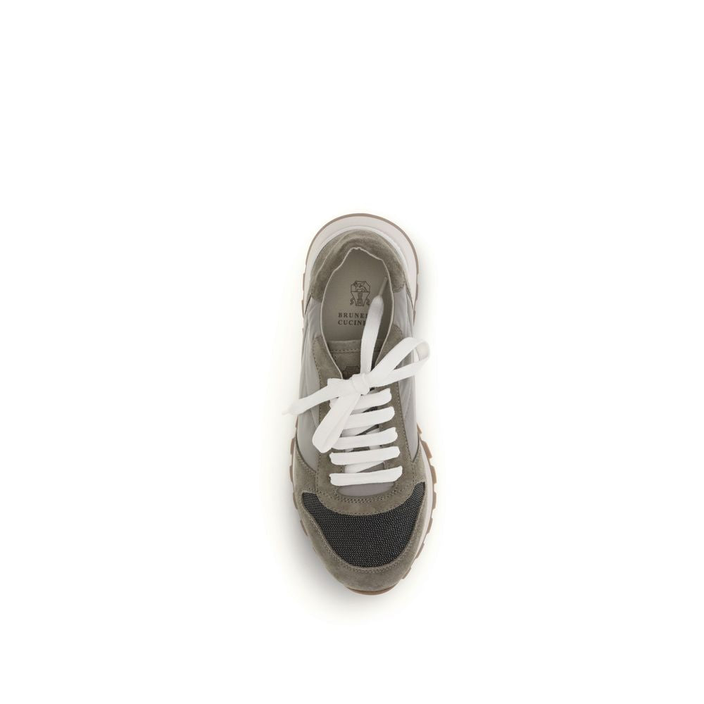 Brunello Cucinelli Bicolor Calf Leather Bos Taurus Athletic Sneakers Brunello Cucinelli