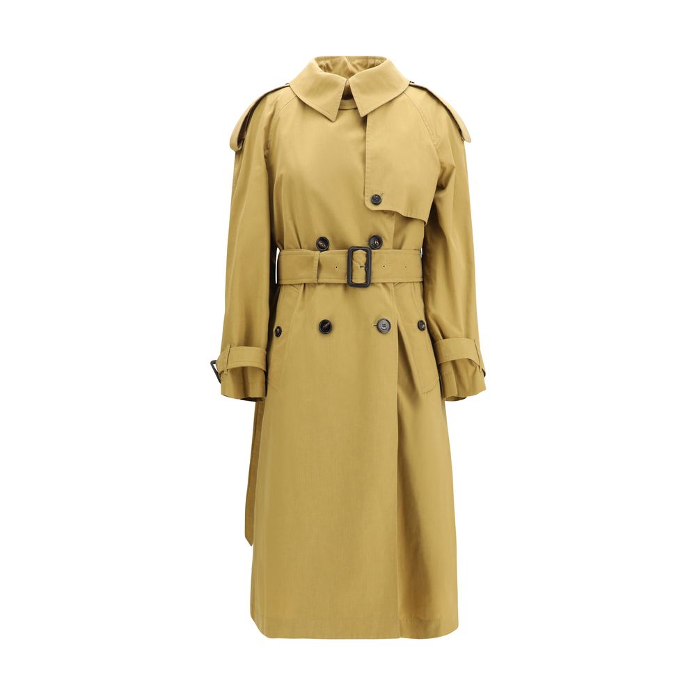 Burberry Beige Polyester Trench Coat Burberry
