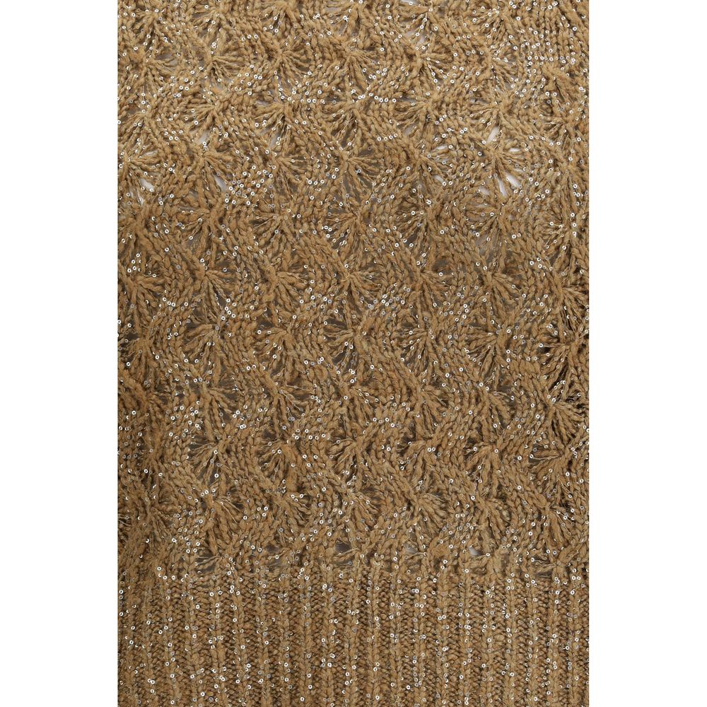 Brunello Cucinelli Beige Silk Sweatshirt Brunello Cucinelli