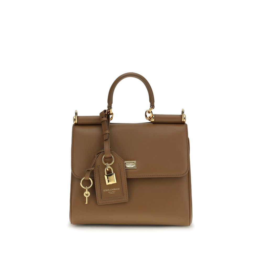 Dolce & Gabbana Brown Calf Leather Bos Taurus Shoulder Bag Dolce & Gabbana
