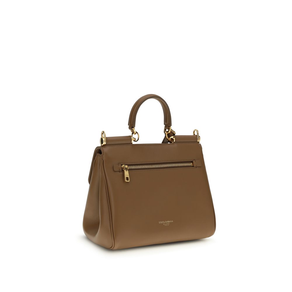 Dolce & Gabbana Brown Calf Leather Bos Taurus Shoulder Bag Dolce & Gabbana