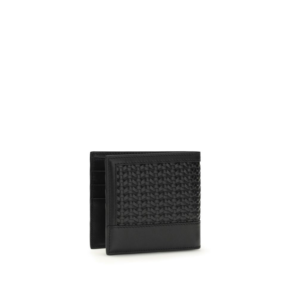 Dolce & Gabbana Black Calf Leather Bos Taurus Wallet Dolce & Gabbana