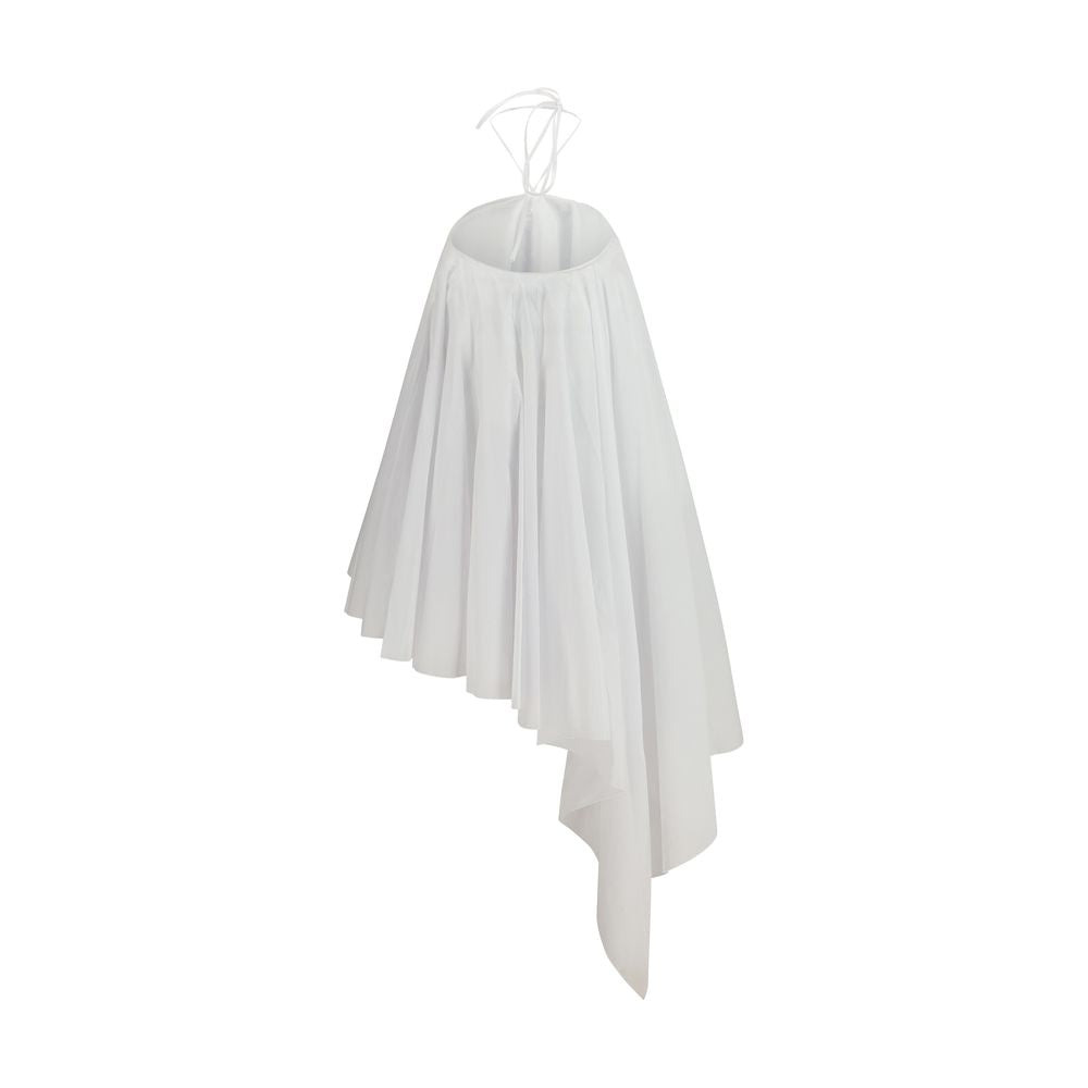 Jacquemus White Cotton Casual Dress Jacquemus
