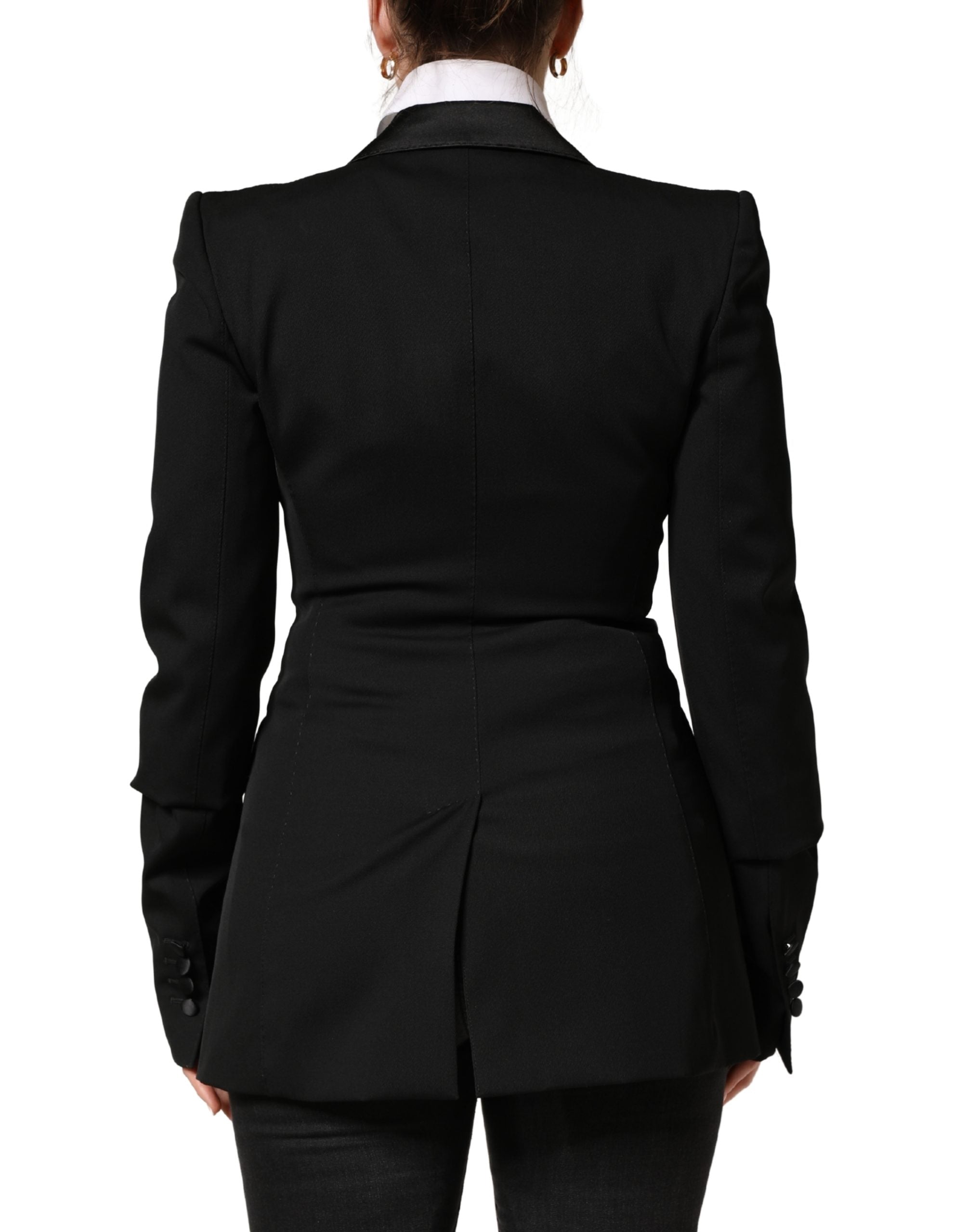 Dolce & Gabbana Black Wool Single Breasted Blazer Jacket Dolce & Gabbana