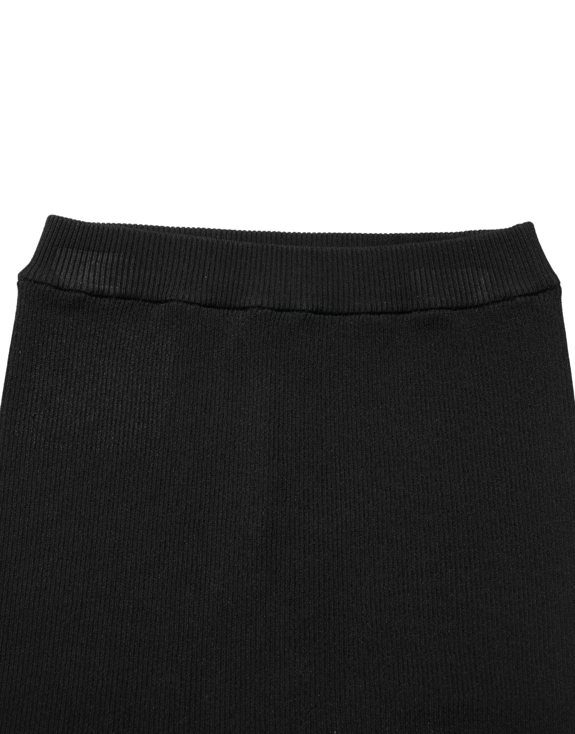 Dolce & Gabbana Black Viscose High Waisted Hot Pants Shorts Dolce & Gabbana