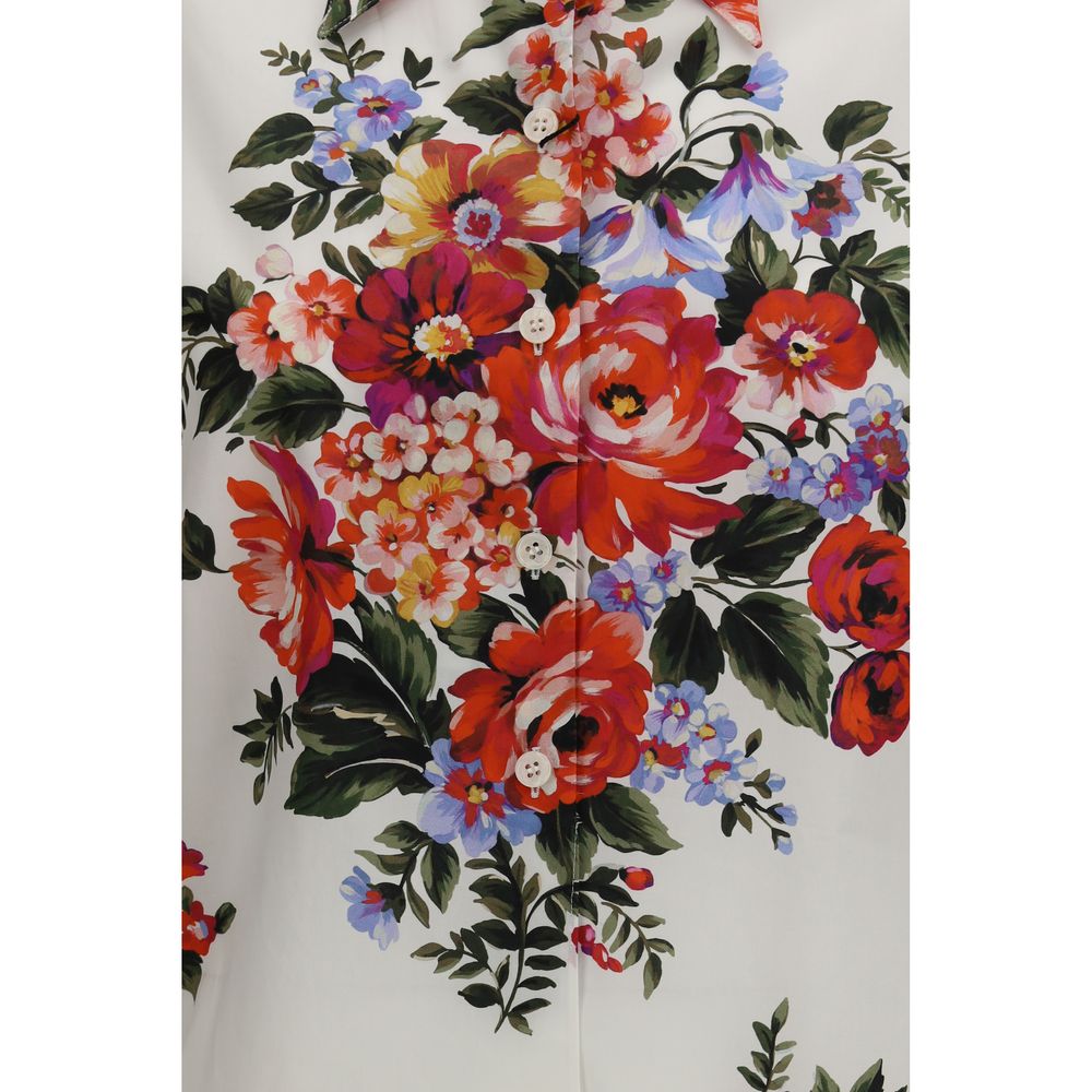 Dolce & Gabbana Multicolor Cotton Pattern Shirt Dolce & Gabbana