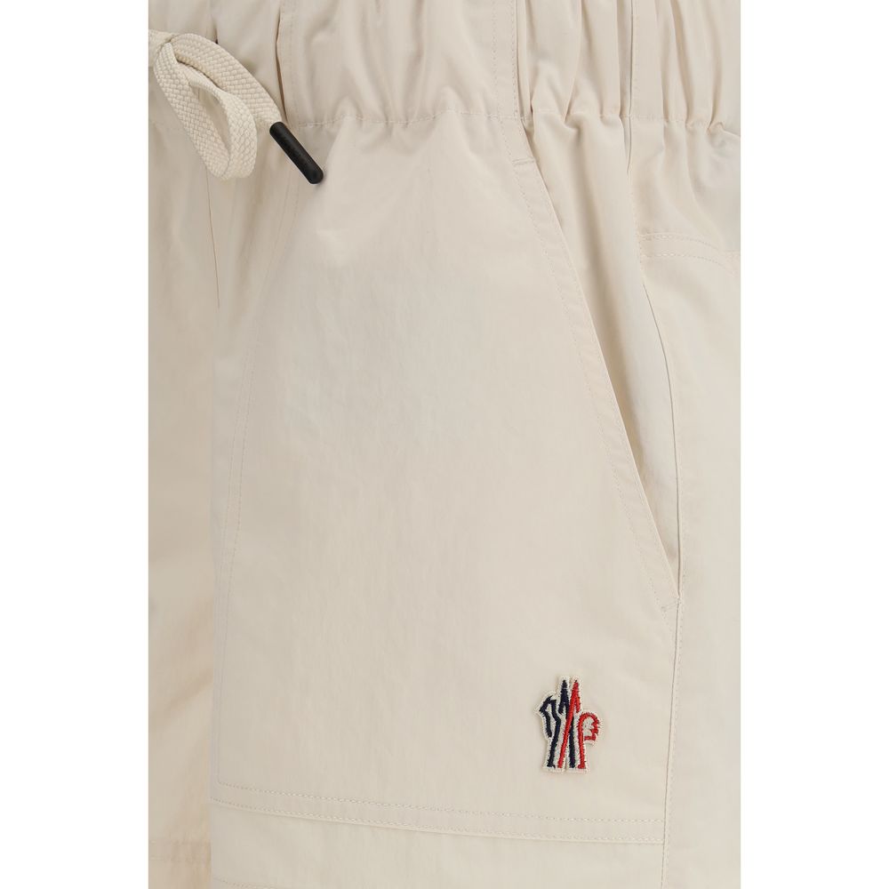 Moncler Grenoble Beige Polyester Bermuda Shorts Moncler Grenoble