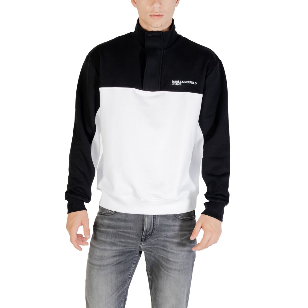 Karl Lagerfeld Black And White Horn Sweatshirt Karl Lagerfeld