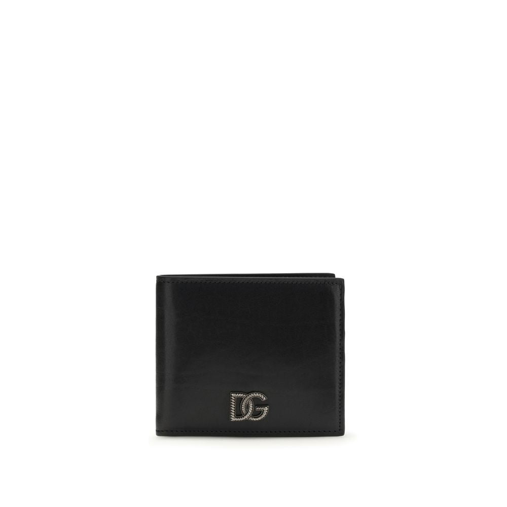 Dolce & Gabbana Black Calf Leather Bos Taurus Wallet Dolce & Gabbana