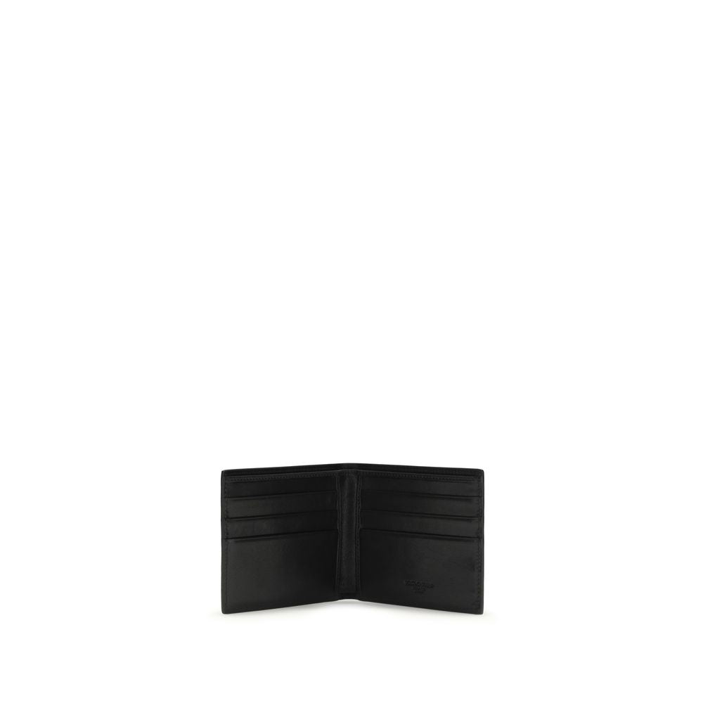Dolce & Gabbana Black Calf Leather Bos Taurus Wallet Dolce & Gabbana