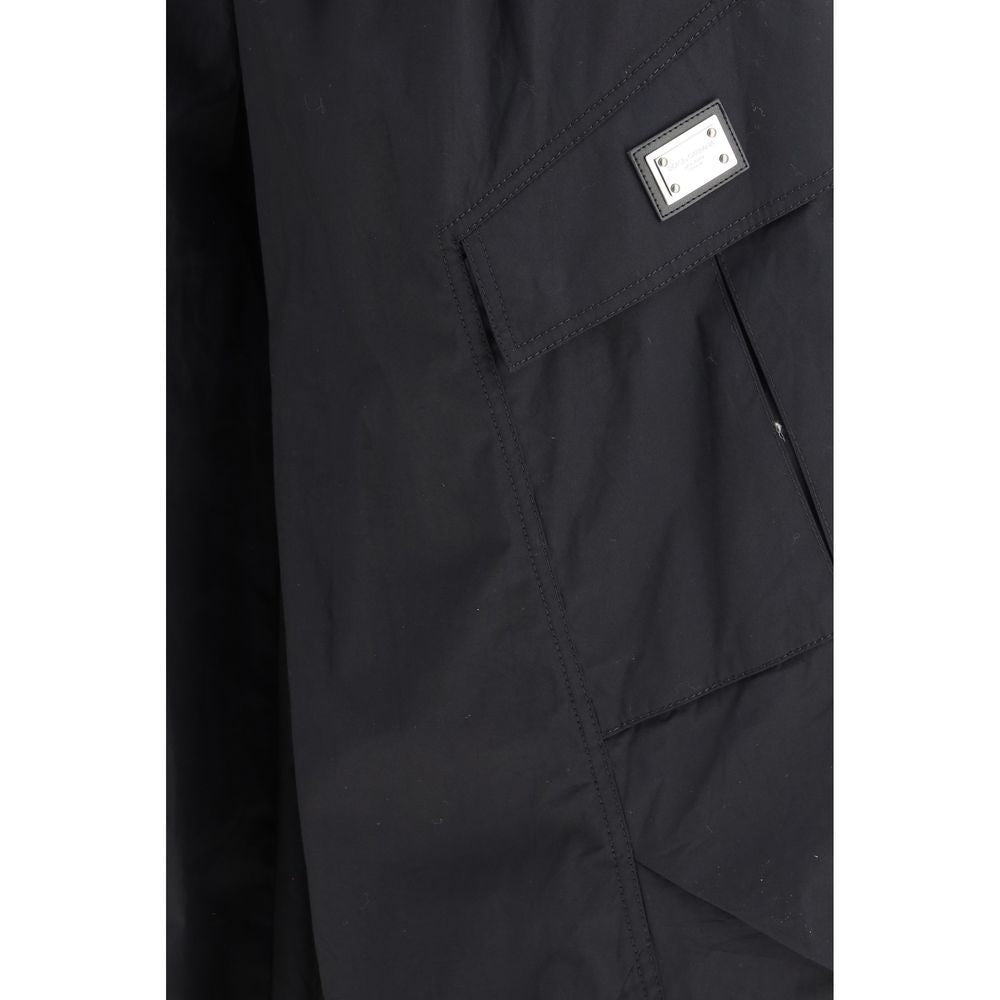Dolce & Gabbana Black Cotton Cargo Pants Dolce & Gabbana