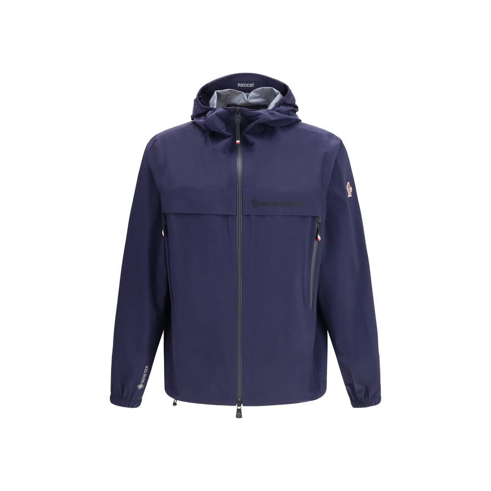 Moncler Grenoble Blue Polyamide Shell Jacket Moncler Grenoble