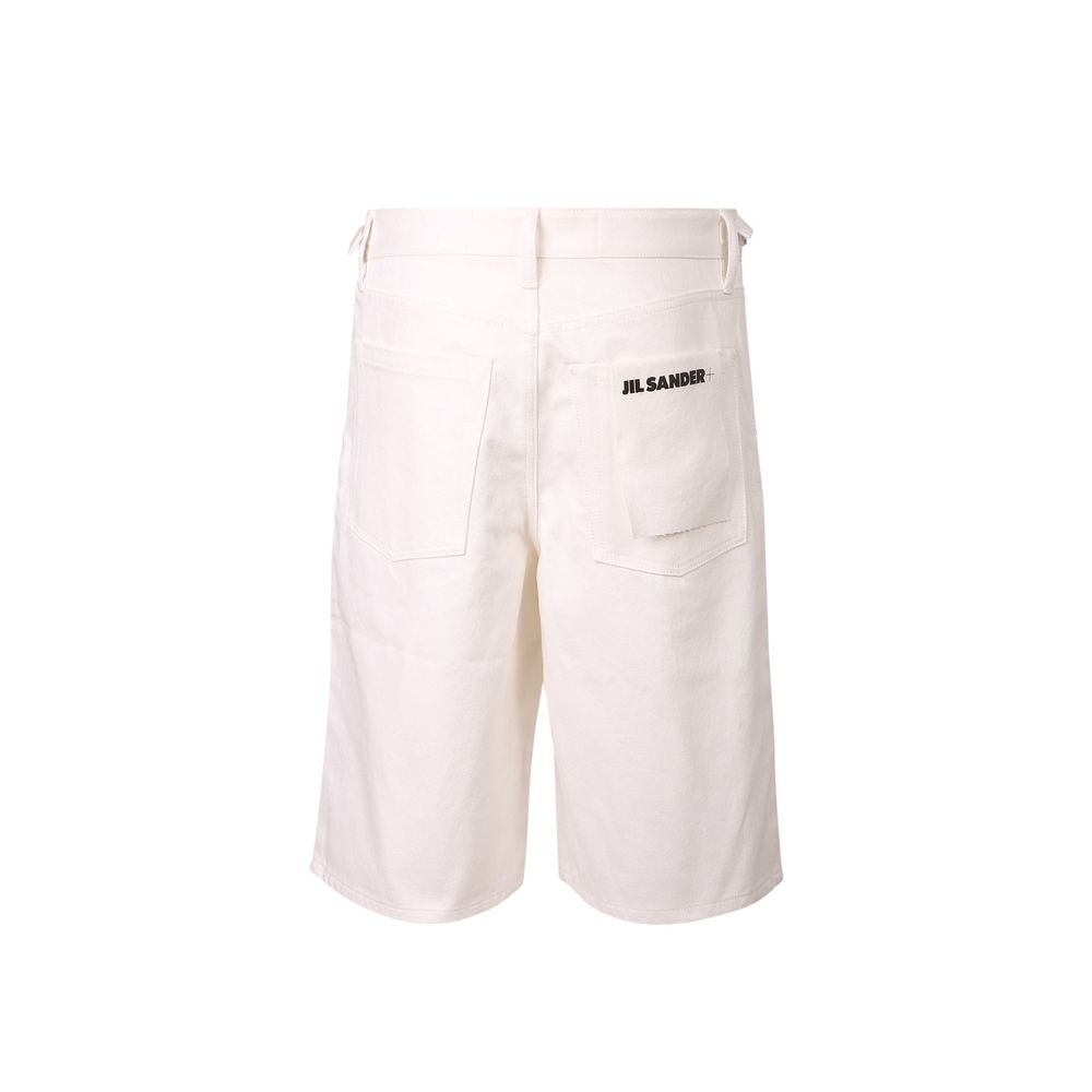 Jil Sander White Denim Shorts Jil Sander