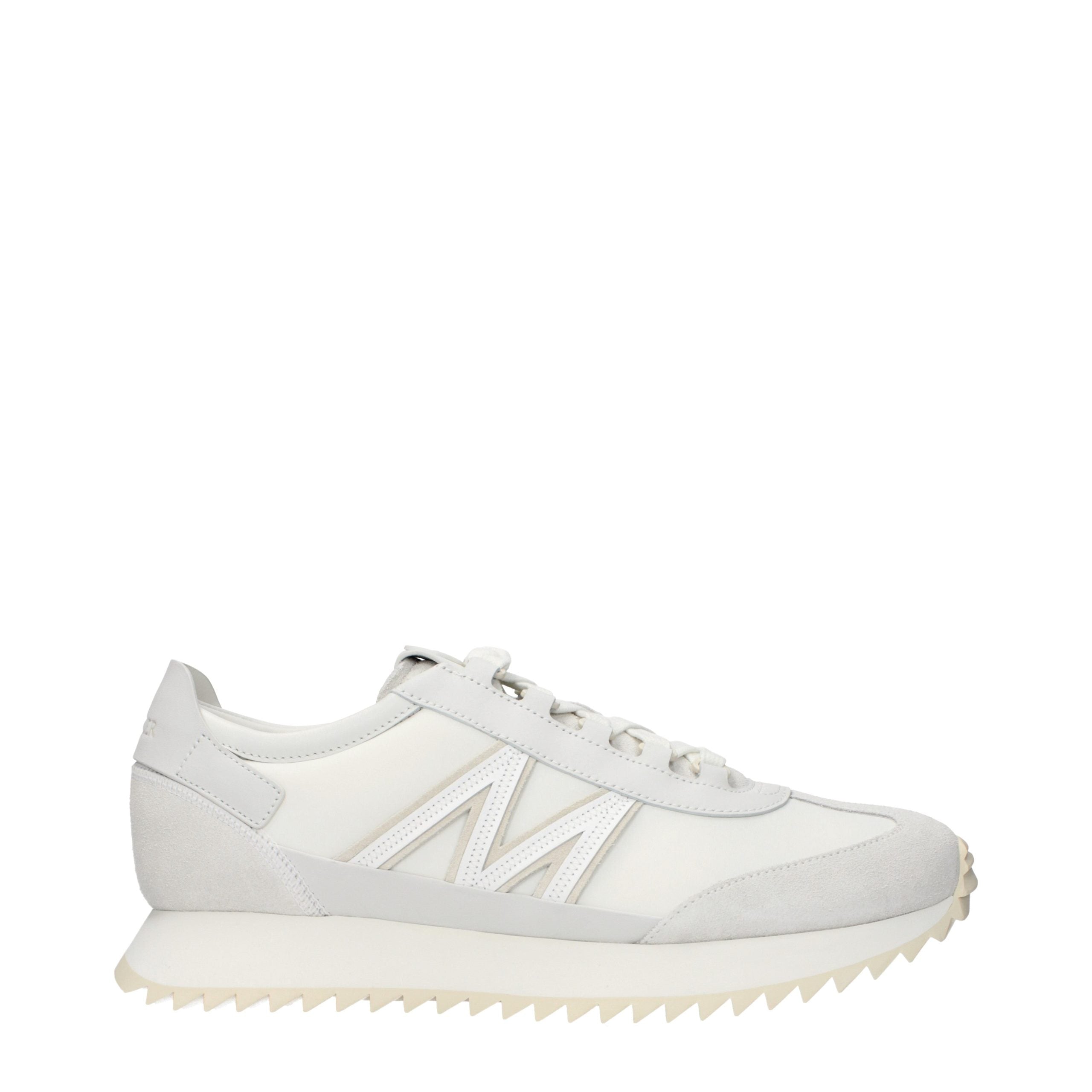 Moncler White Leather Athletic Sneakers Moncler