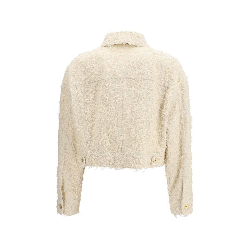 Brunello Cucinelli Beige Cotton Denim Jacket Brunello Cucinelli