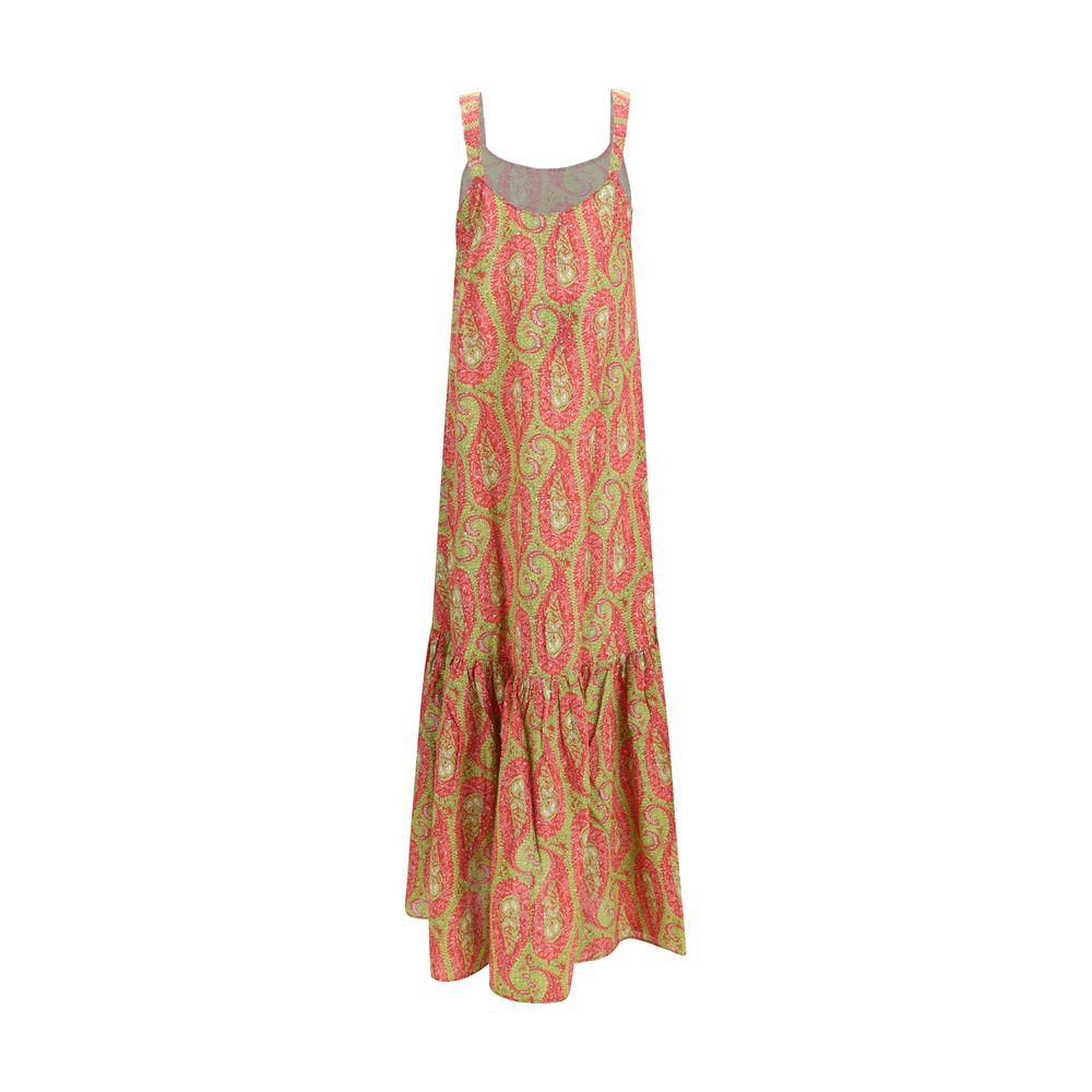 Etro Multicolor Cotton Casual Dress Etro