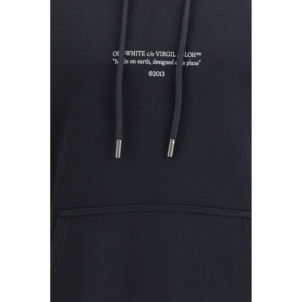 Off-White Black Cotton Sweatshirt Off-White