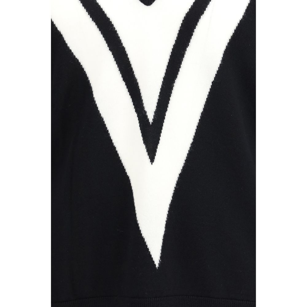 Valentino Garavani Black Wool Oves Aries Sweatshirt Valentino Garavani