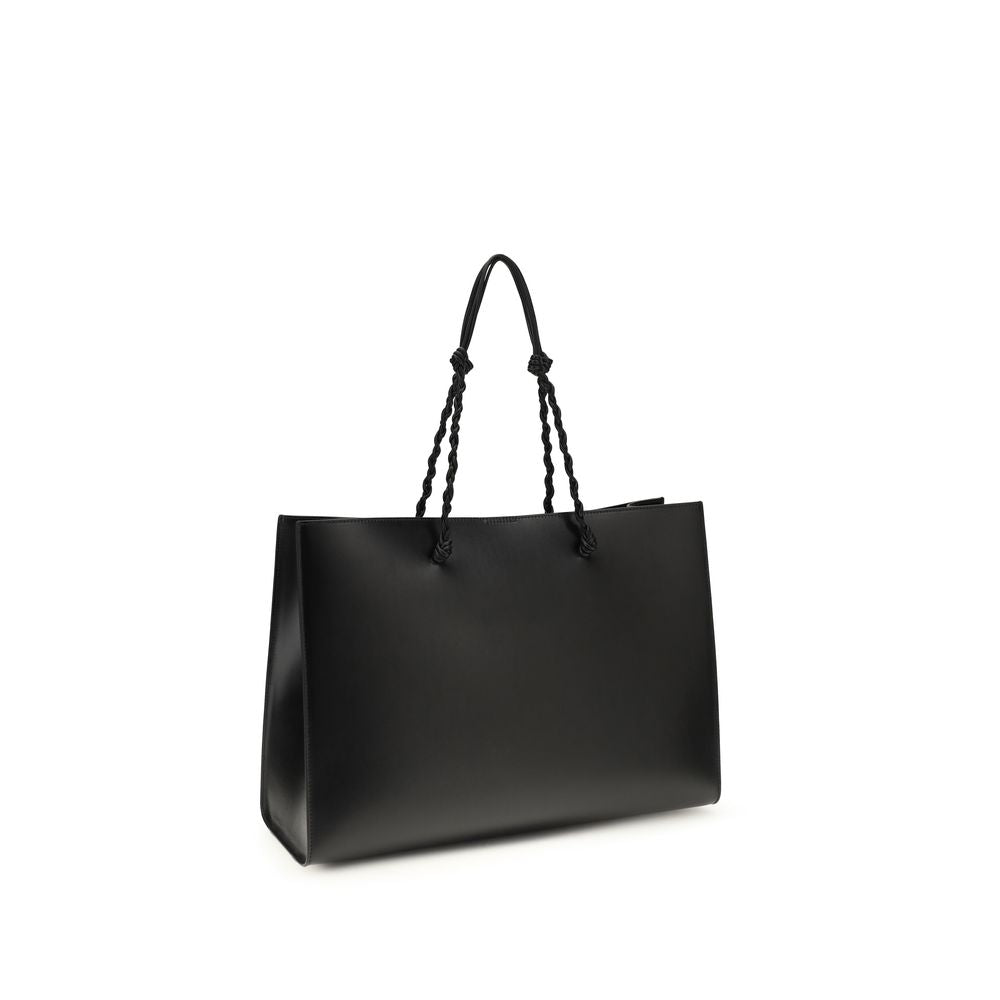 Jil Sander Black Calf Leather Bos Taurus Shoulder Bag Jil Sander