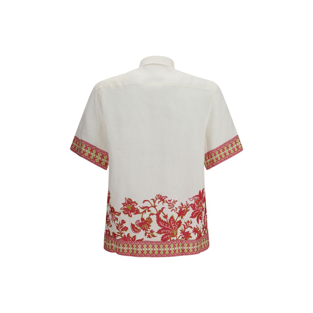 Etro Multicolor Linen Pattern Shirt Etro