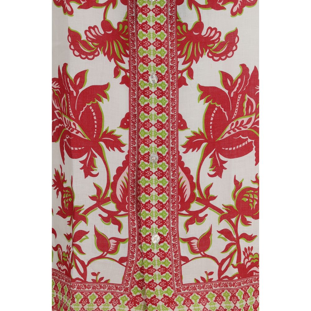 Etro Multicolor Linen Pattern Shirt Etro