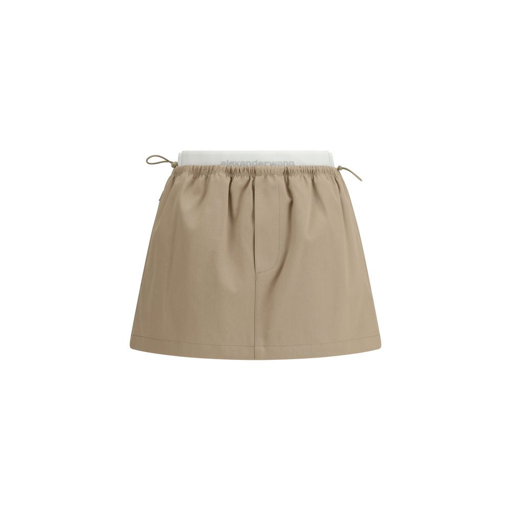 Alexander Wang Beige Cotton Mini Skirt Alexander Wang