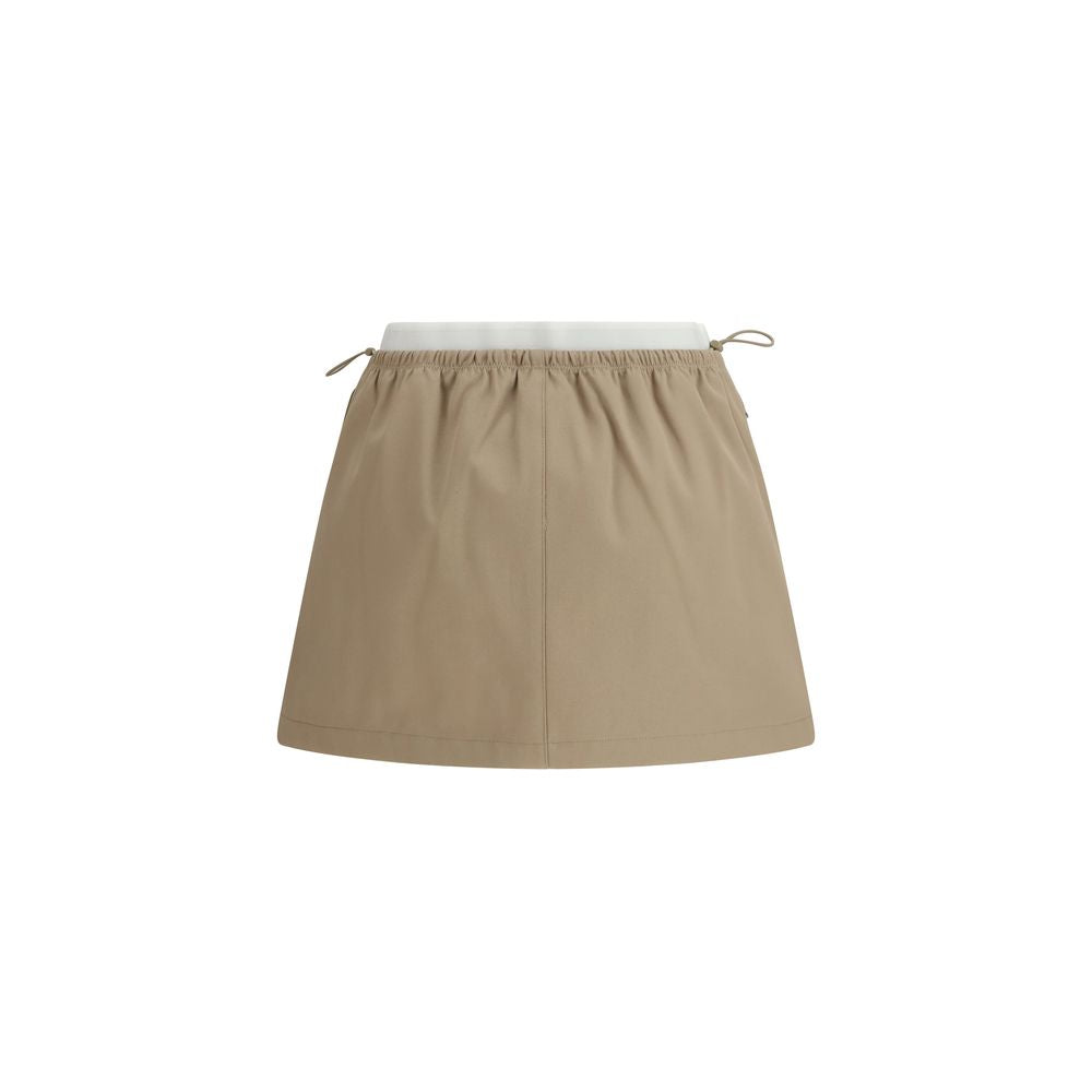 Alexander Wang Beige Cotton Mini Skirt Alexander Wang
