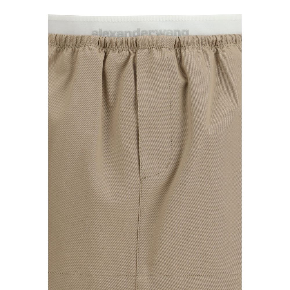 Alexander Wang Beige Cotton Mini Skirt Alexander Wang