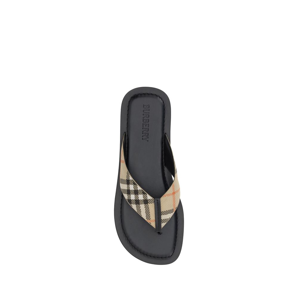 Burberry Multicolor Polyamide Flat Sandals Burberry