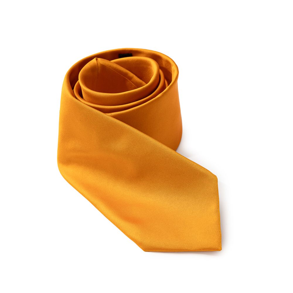 Dolce & Gabbana Orange Silk Tie Dolce & Gabbana
