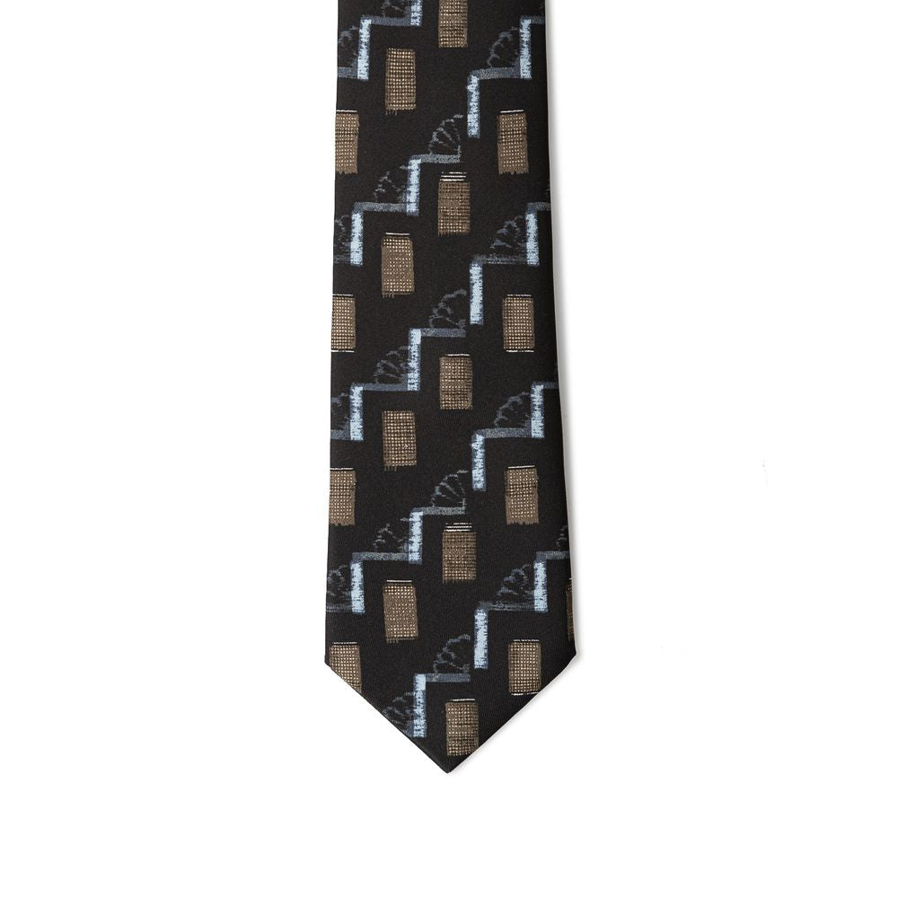 Giorgio Armani Black Silk Tie Giorgio Armani
