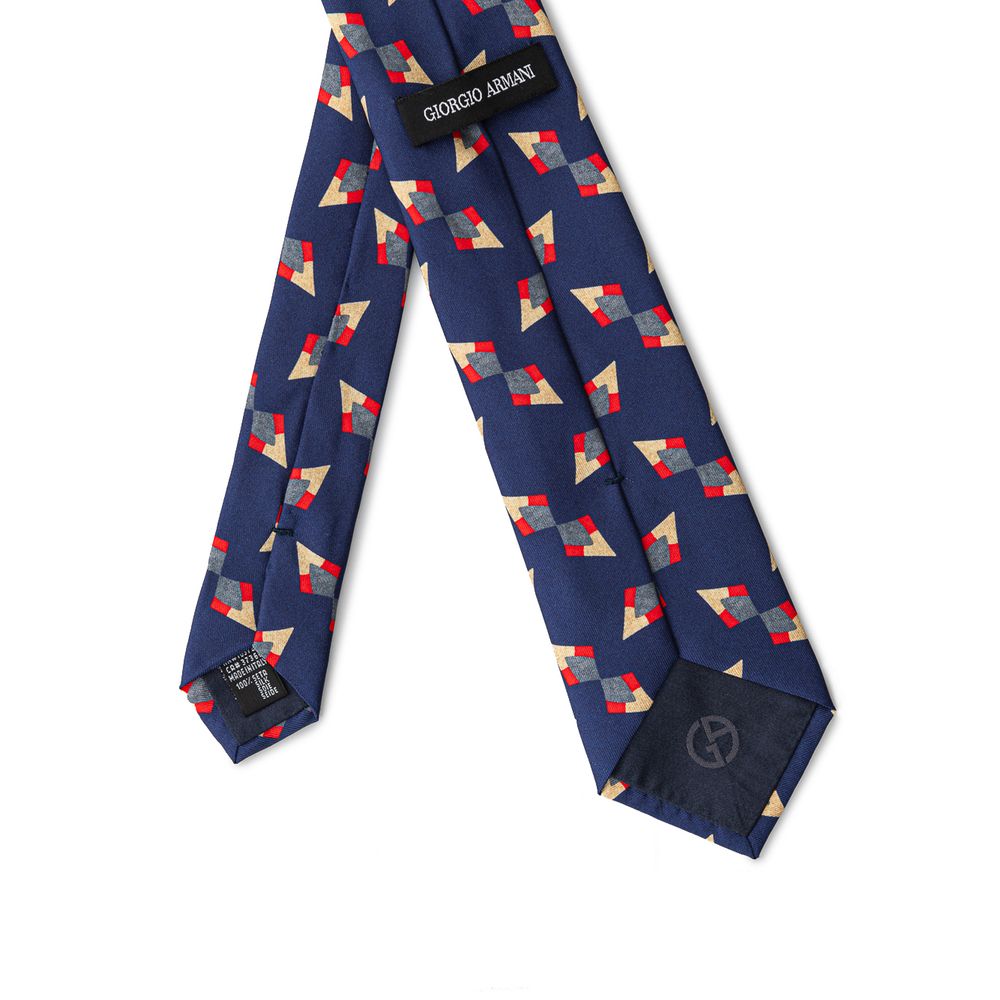 Giorgio Armani Blue Silk Tie Giorgio Armani