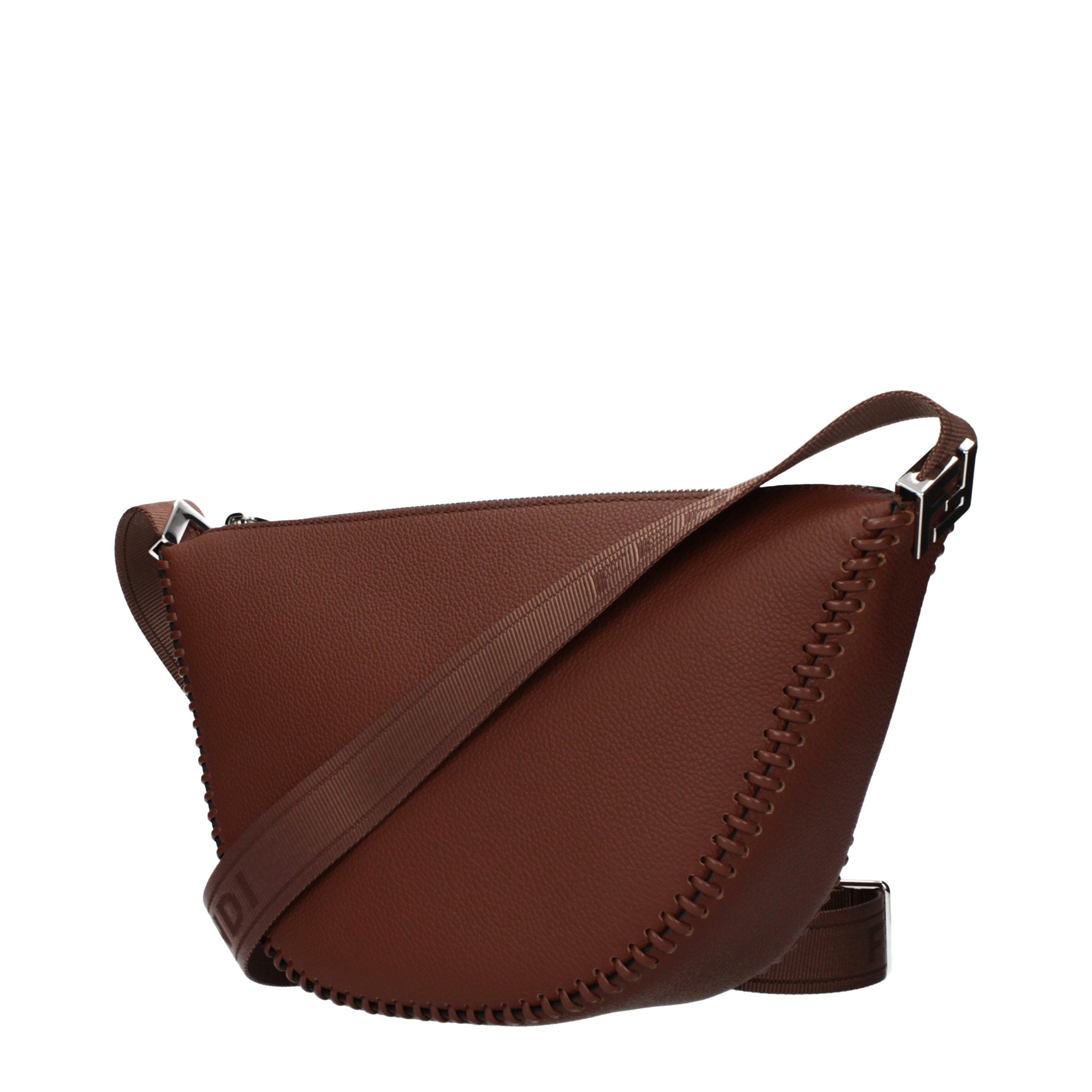 Fendi Brown Leather Crossbody Bag Fendi