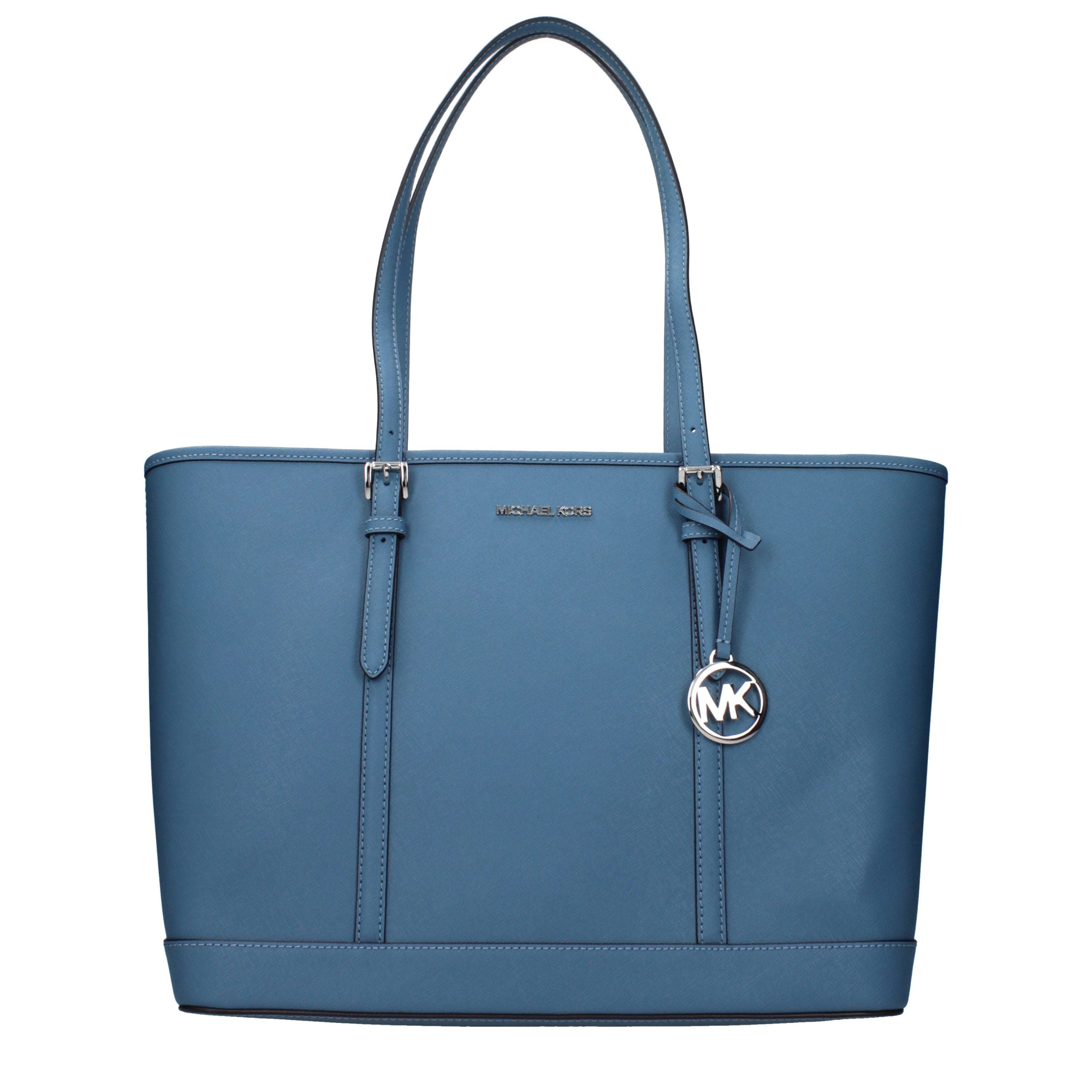 Michael Kors Blue Leather Shoulder Bag Michael Kors