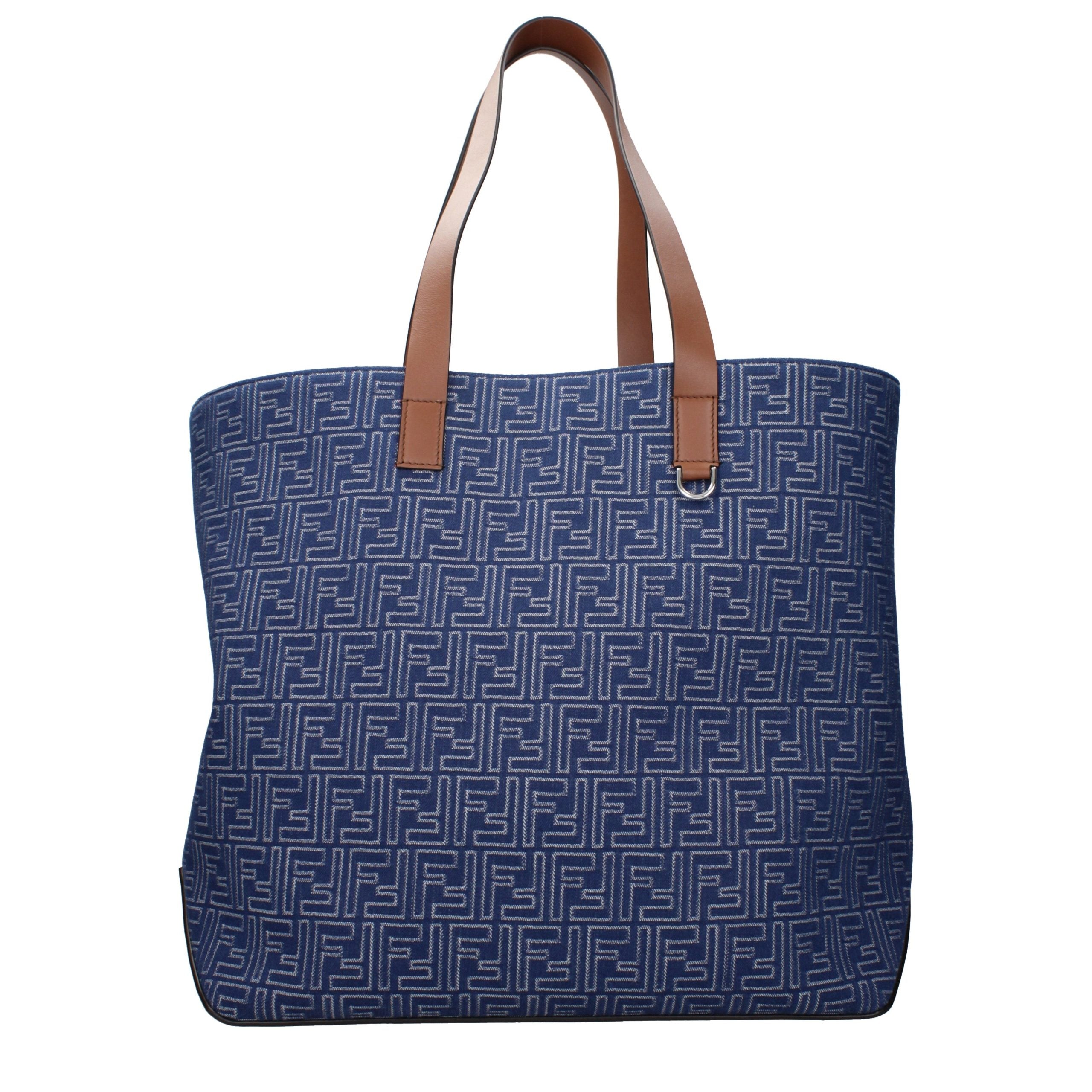 Fendi Blue Fabric Shoulder Bag Fendi