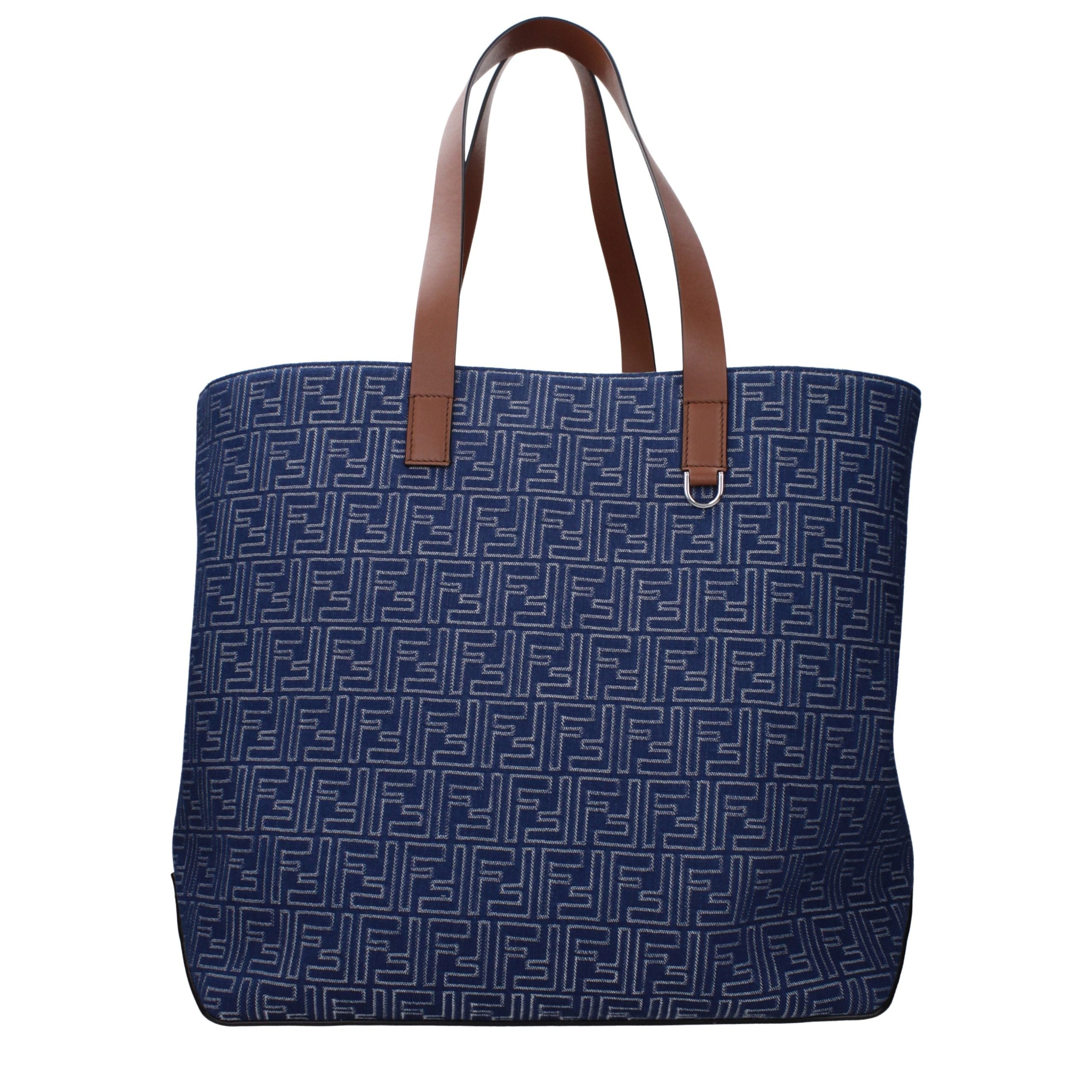 Fendi Blue Fabric Shoulder Bag Fendi