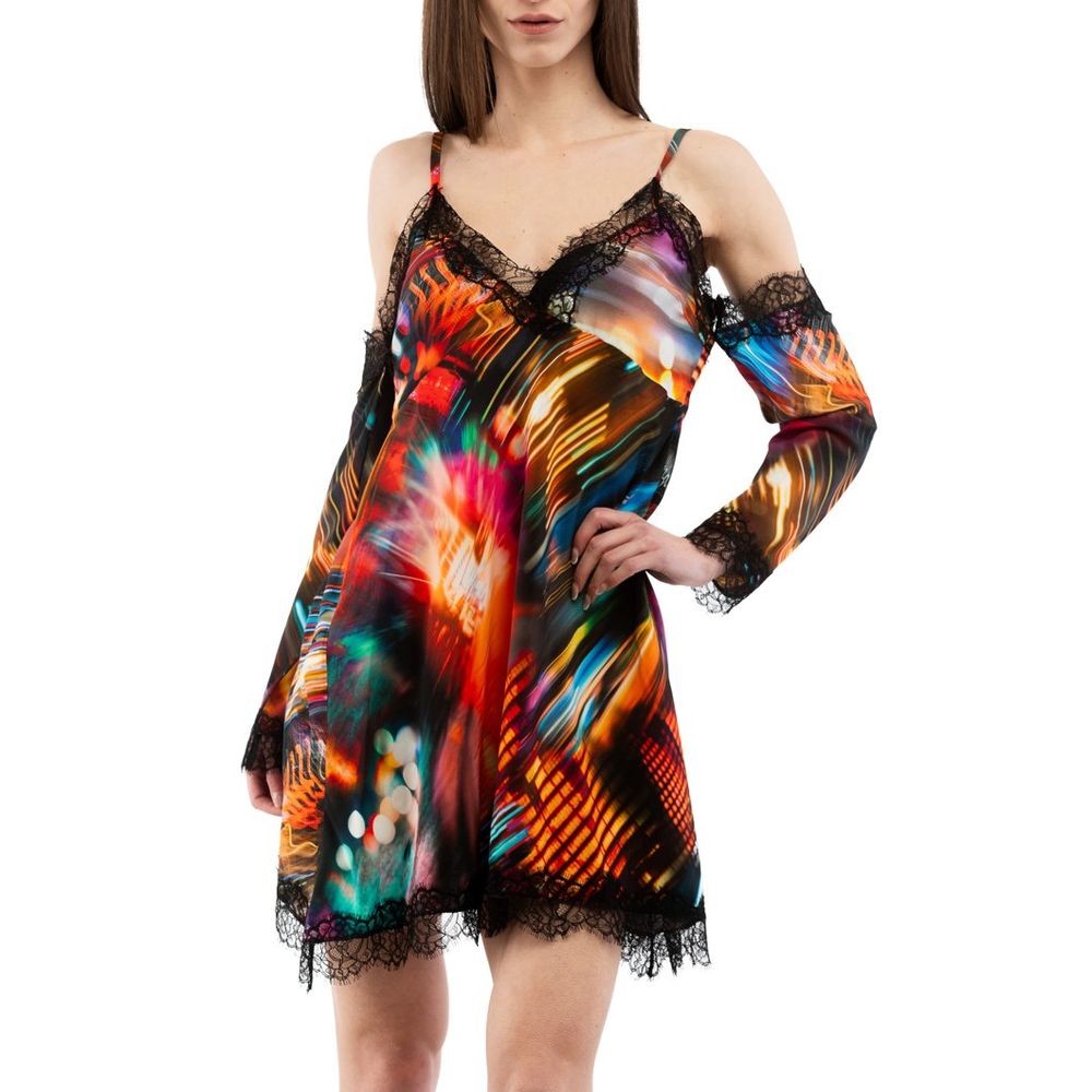 Moschino Multicolor Viscose Casual Dress Moschino