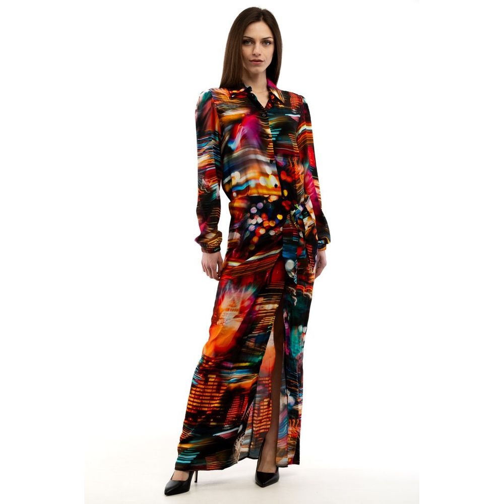 Moschino Multicolor Viscose Casual Dress Moschino