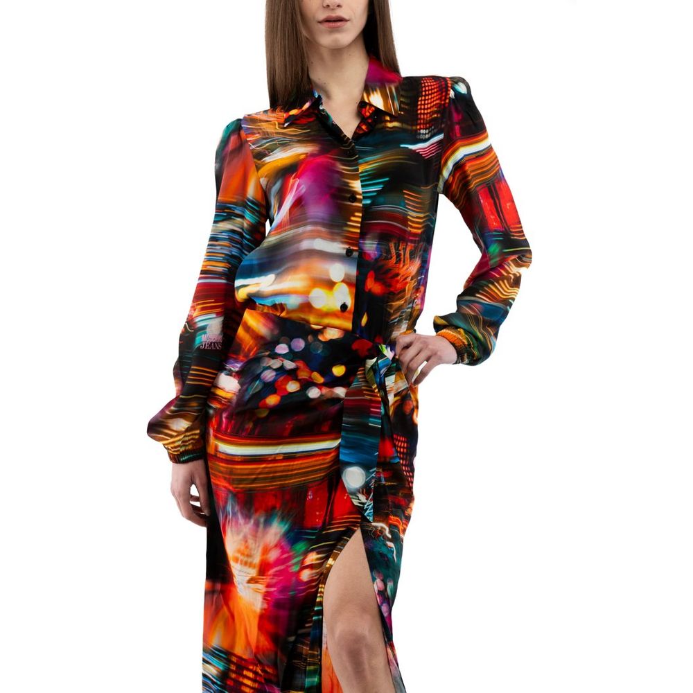 Moschino Multicolor Viscose Casual Dress Moschino