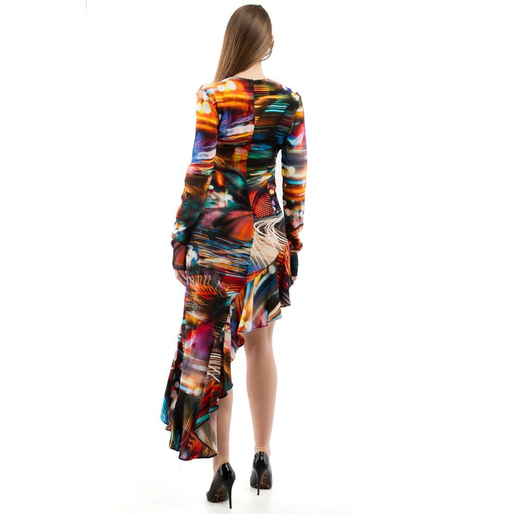 Moschino Multicolor Viscose Casual Dress Moschino